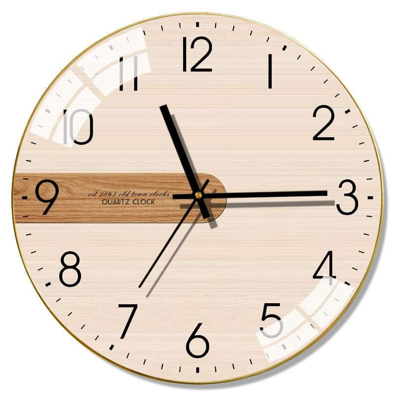 modern wall clock, Nordic silent clock, stylish timepiece decor - available at Sparq Mart