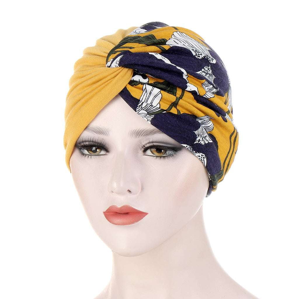 Calico Twisted Band, Patchwork Hair Accessory, Twisted Headband Cap - available at Sparq Mart