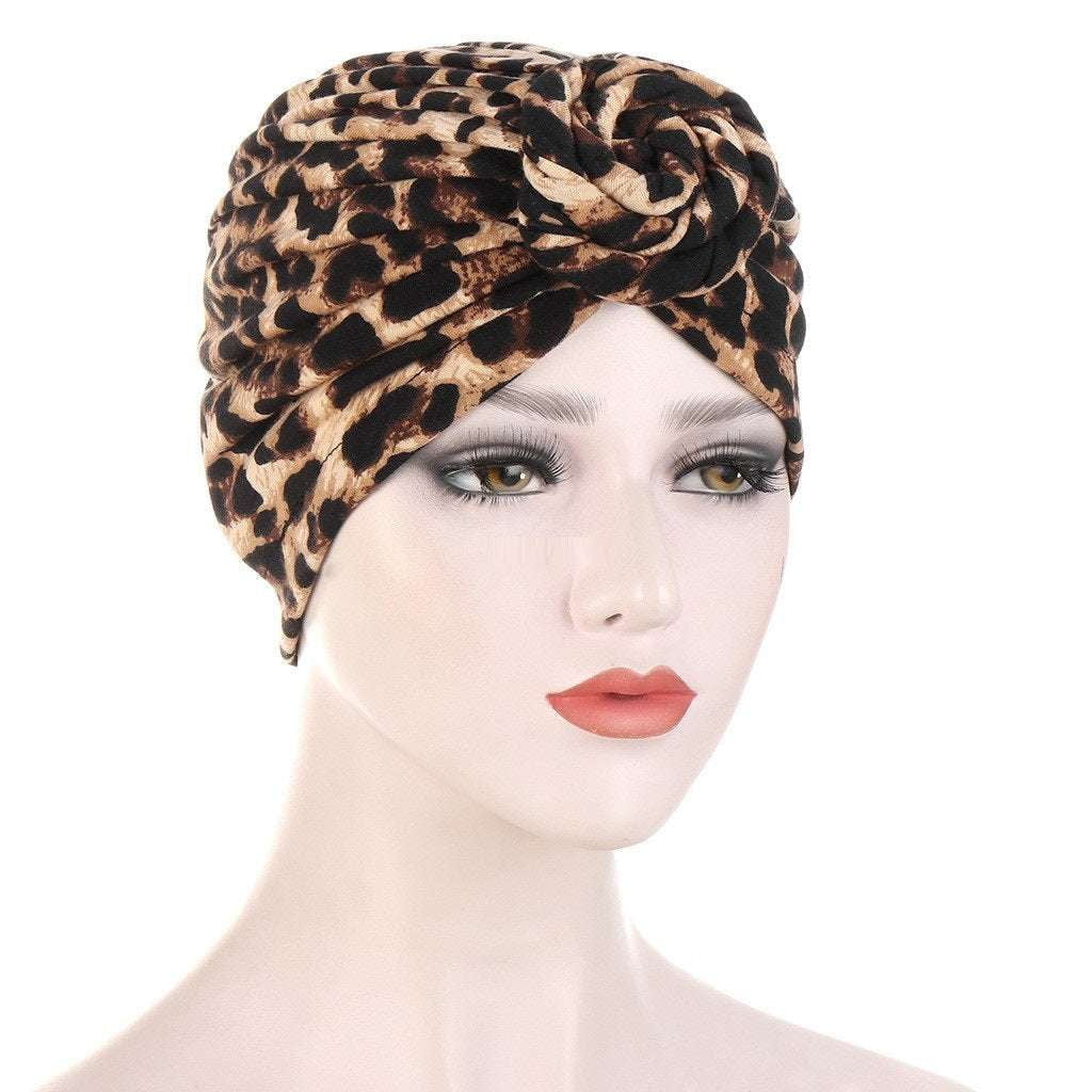 Calico Twisted Band, Patchwork Hair Accessory, Twisted Headband Cap - available at Sparq Mart