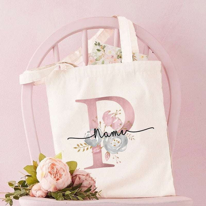 Custom Alphabet Bags, Personalized Canvas Tote, Unique Letter Totes - available at Sparq Mart