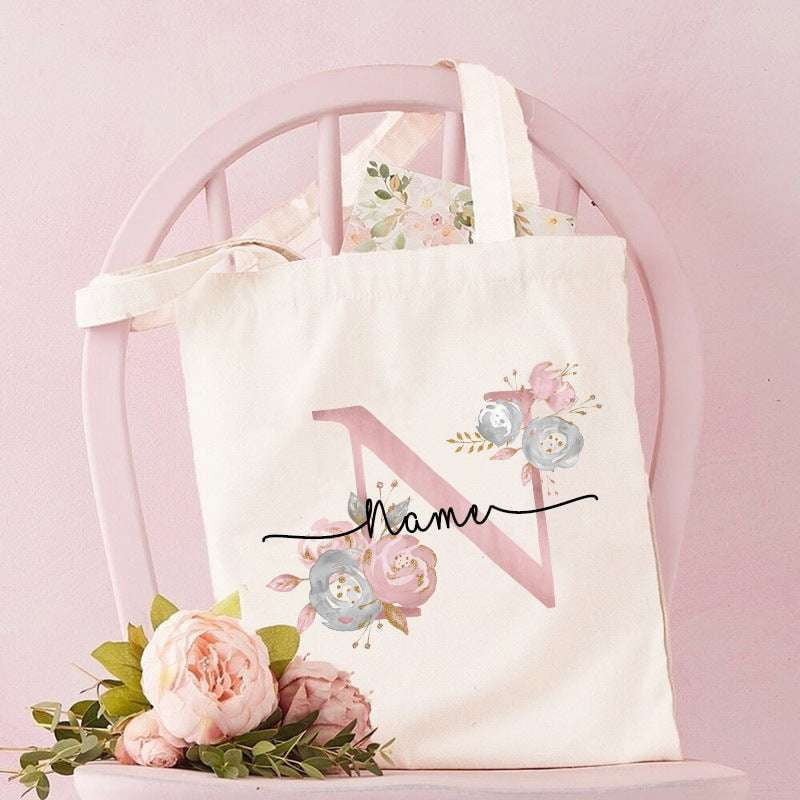 Custom Alphabet Bags, Personalized Canvas Tote, Unique Letter Totes - available at Sparq Mart