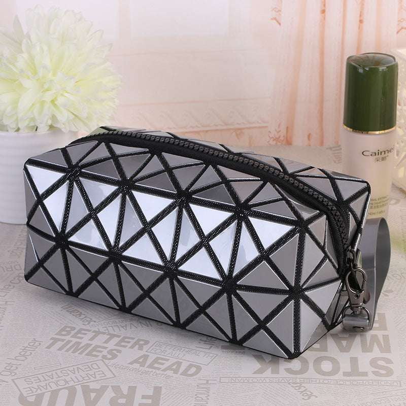 Creative Travel Organizer, Folding Rhombus Makeup, Portable Geometric Cosmetic - available at Sparq Mart