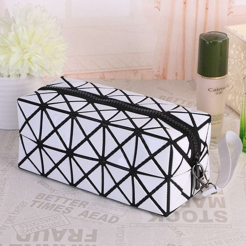 Creative Travel Organizer, Folding Rhombus Makeup, Portable Geometric Cosmetic - available at Sparq Mart