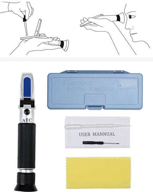 Accurate Alcohol Measurement, Handheld Brix Refractometer, Portable Refractometer Tool - available at Sparq Mart