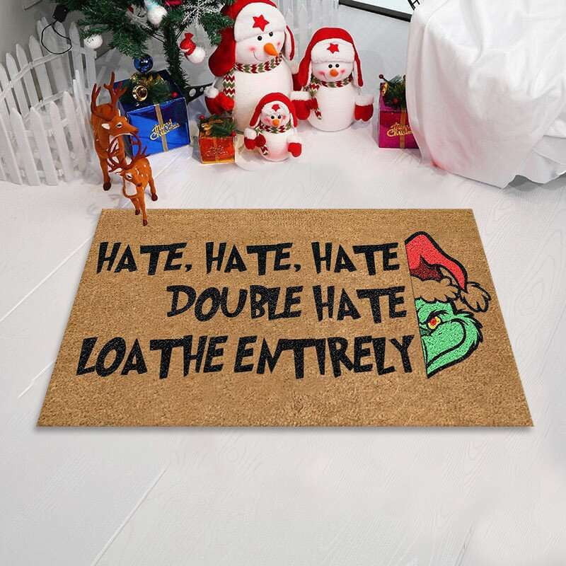 Absorbent Ottoman, Cartoon Christmas Letters, Doorway Mat - available at Sparq Mart