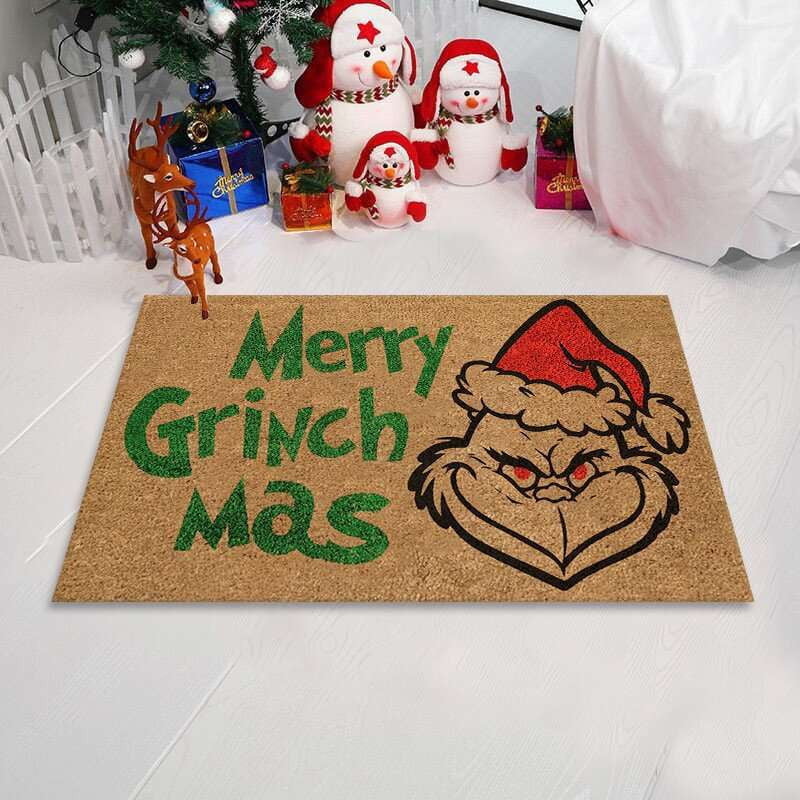 Absorbent Ottoman, Cartoon Christmas Letters, Doorway Mat - available at Sparq Mart