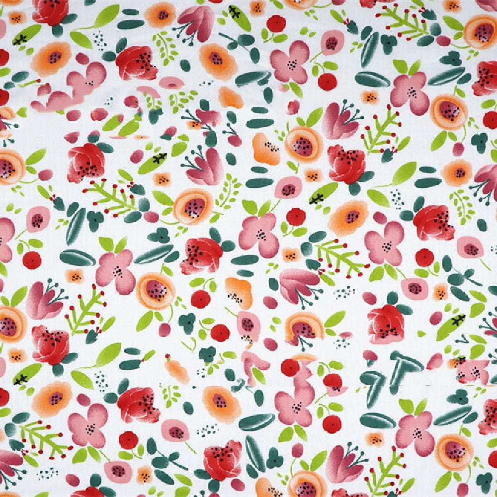 Cotton Floral Material, Floral Pattern Textile, Garden Theme Fabric - available at Sparq Mart