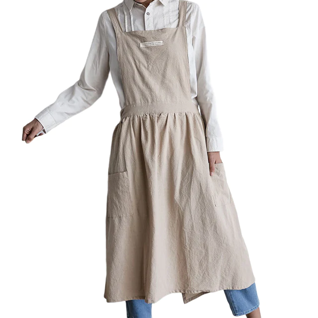 cotton kitchen apron, premium kitchen apron, simple kitchen apron - available at Sparq Mart