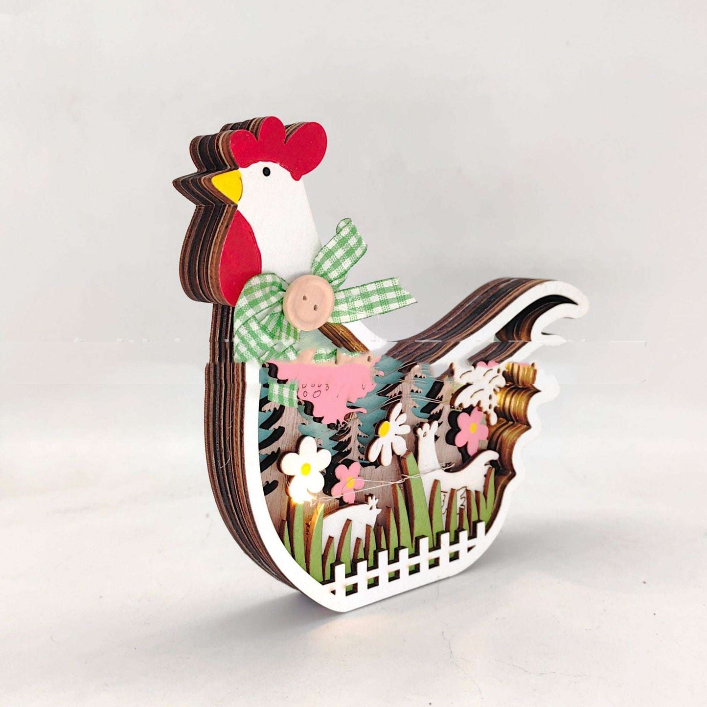 decorative table top, Easter wooden turkey, ornaments - available at Sparq Mart