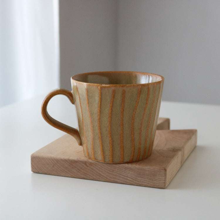 Japanese ceramic coffee cup, premium quality, retro charm - available at Sparq Mart