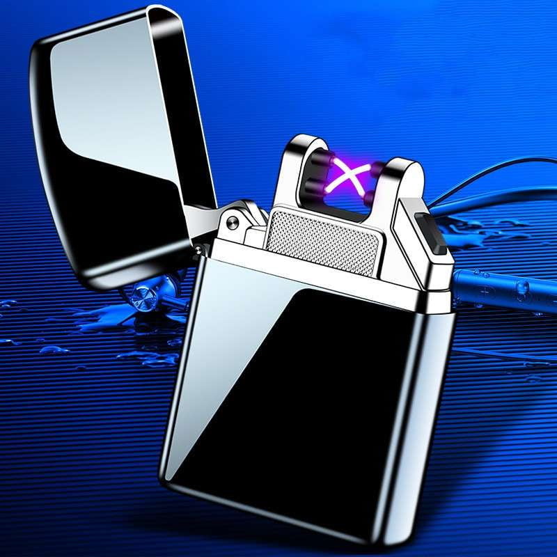 Metal Electric Lighter, USB Rechargeable Lighter, Windproof Lighter Engraving - available at Sparq Mart