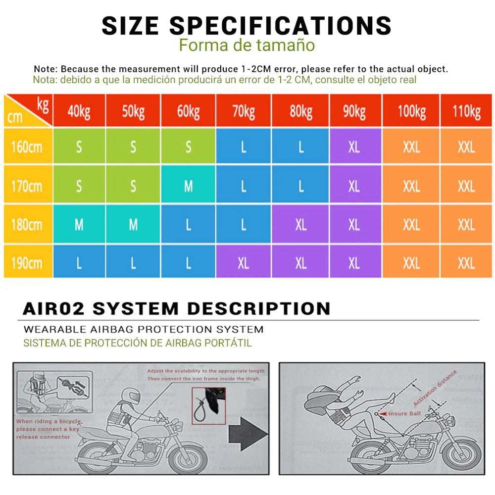 Advanced Rider Protection, Motorcycle Safety Gear, Reflective Airbag Vest - available at Sparq Mart