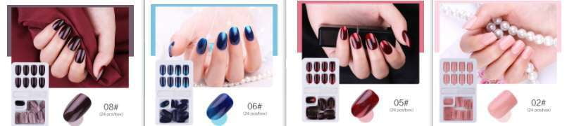 Colorful Manicure Kits, Durable Stick-On Nails, Fashionable Nail Sets - available at Sparq Mart