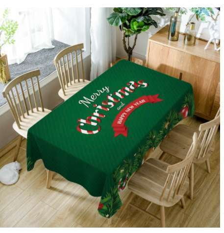 digital printing, polyester waterproof, Santa tablecloth - available at Sparq Mart