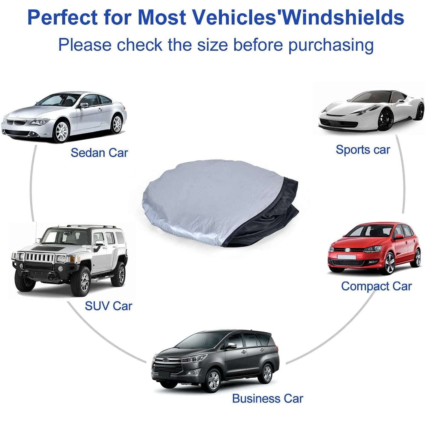 Car Heat Insulation, Reflective Sunshade Tape, Vehicle Sun Protector - available at Sparq Mart