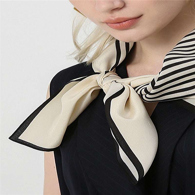 Premium Silk Scarf, Silk Crepe Scarf, White Crepe Scarf - available at Sparq Mart