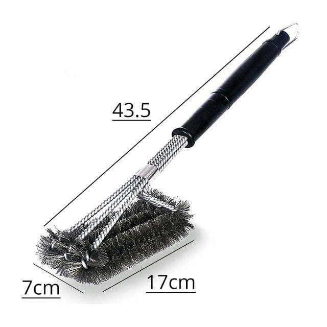 BBQ grill cleaner, grill cleaning tool, stainless steel brush - available at Sparq Mart