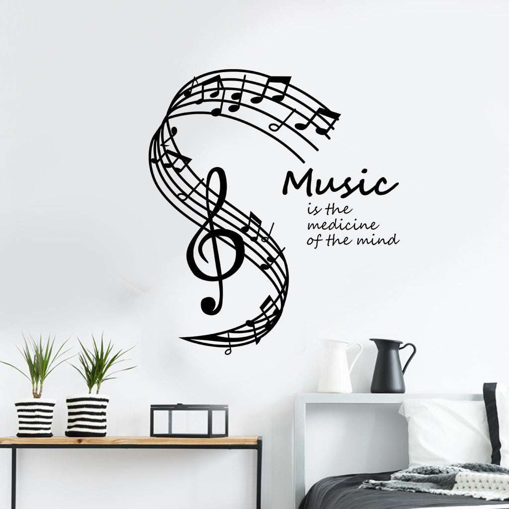 Decorative Note Wall Decals, Musical Decoration Stickers, Superior PVC Wall Art - available at Sparq Mart