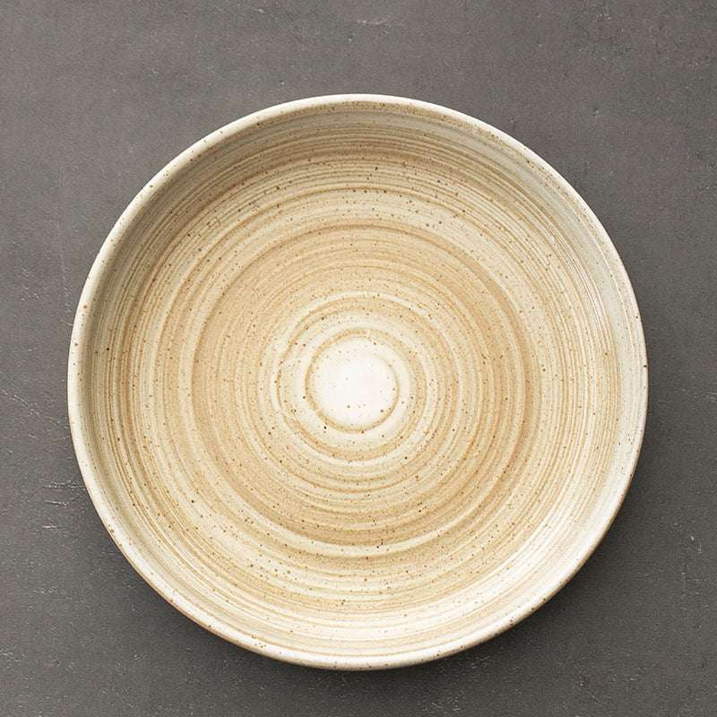 Durable Plate, Retro Stoneware Plate, Stylish Tableware - available at Sparq Mart