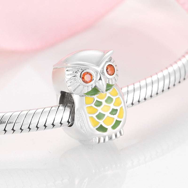 DIY Bead Charms, Owl Silver Beads, Sterling Charm Animals - available at Sparq Mart