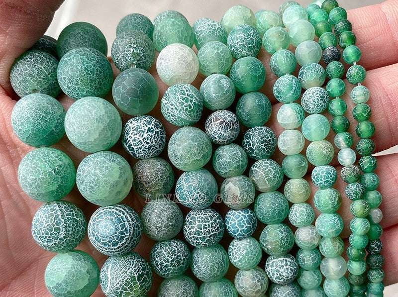 Colored Agate Stones, Cracked Agate Jewelry, Frosted Agate Beads - available at Sparq Mart