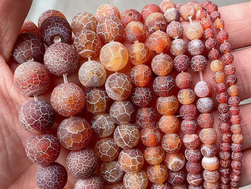 Colored Agate Stones, Cracked Agate Jewelry, Frosted Agate Beads - available at Sparq Mart