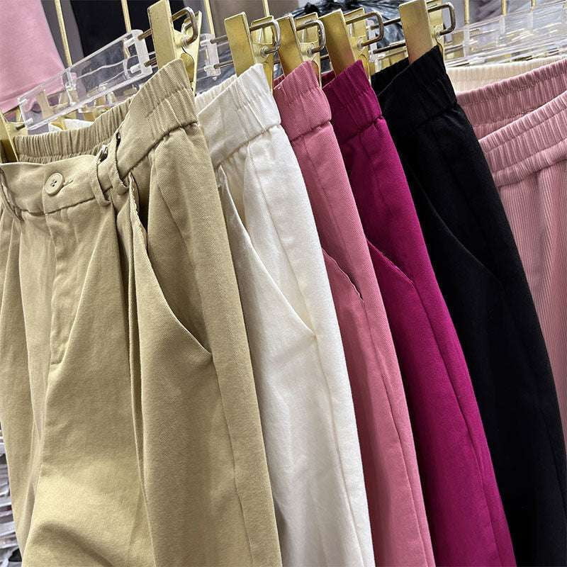 Comfortable Harlan Pants, Cropped Loose Pants, High Waisted Harlan - available at Sparq Mart