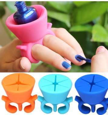 Nail Oil Applicator, Removable Polish Container, Silicone Nail Bottle - available at Sparq Mart