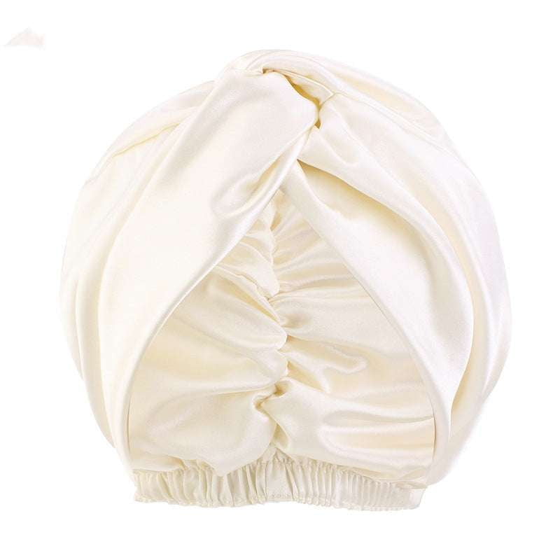 Comfortable Sleep Cap, Luxurious Twist Headwear, Silk Nightcap Adjustable - available at Sparq Mart