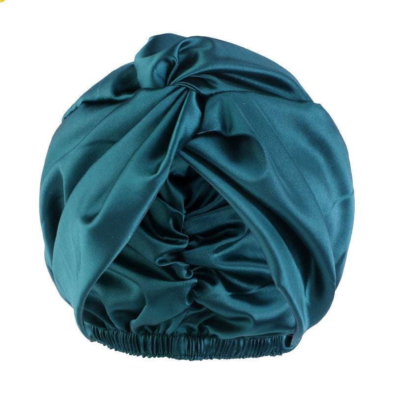 Comfortable Sleep Cap, Luxurious Twist Headwear, Silk Nightcap Adjustable - available at Sparq Mart