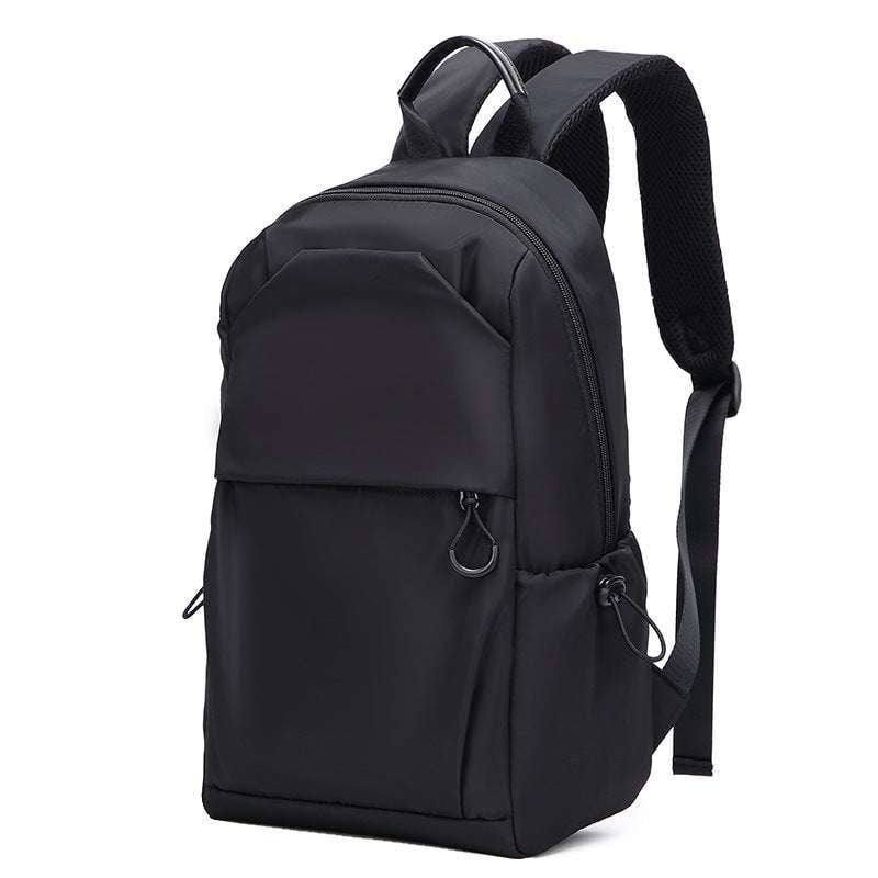 Lightweight Student Backpack, Men's Black Backpack, Trendy Mini Backpack - available at Sparq Mart