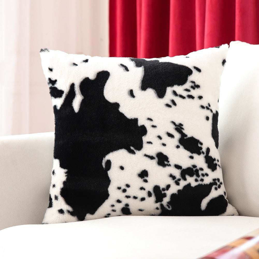 Cozy Plush Pillowcase, Decorative Cow Cushion, Luxury Throw Accessories - available at Sparq Mart