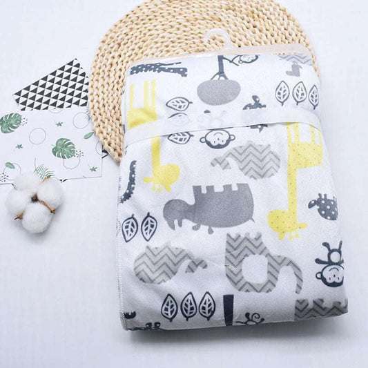 Soft Baby Blanket Newborn Winter Blanket Plush Printed Blanket - available at Sparq Mart