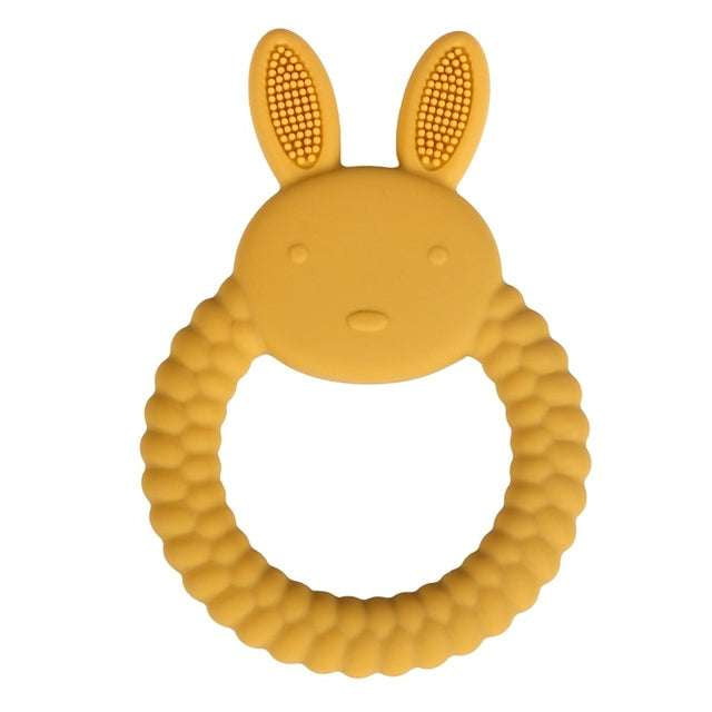 Baby Chewing Toy, Infant Gum Soother, Silicone Rabbit Teether - available at Sparq Mart