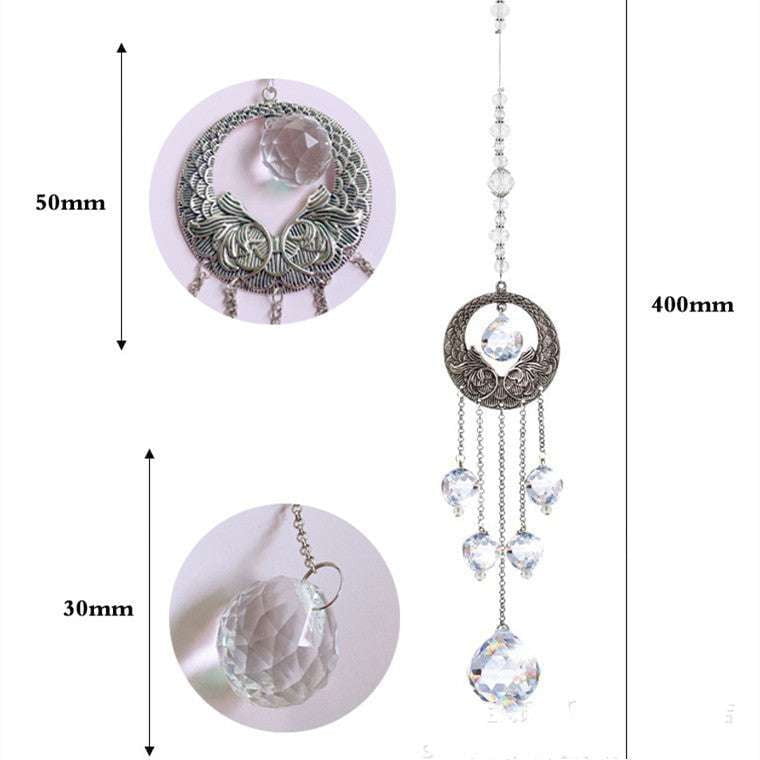 Crystal Wind Chime, Dream Catcher Gift, Rainbow Pendant Ornament - available at Sparq Mart