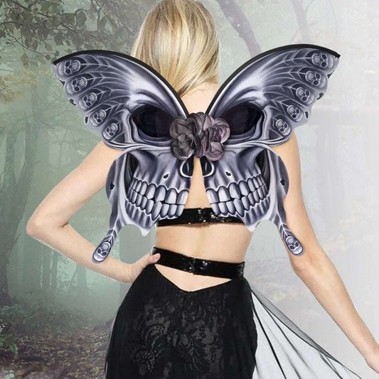 Flowing Skull, Halloween Butterfly Wings, Sparq Mart - available at Sparq Mart