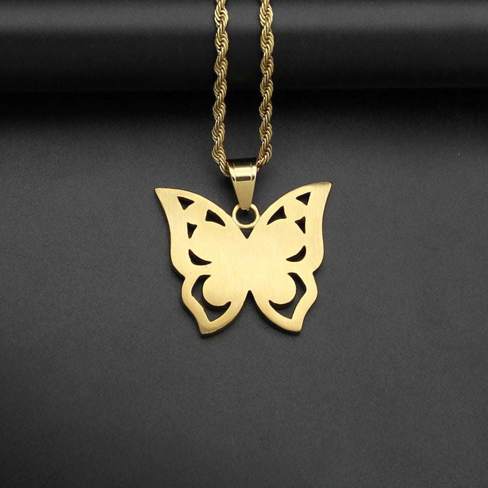 Butterfly Pendant Necklace, Durable Clay Jewelry, Unique Butterfly Charm - available at Sparq Mart