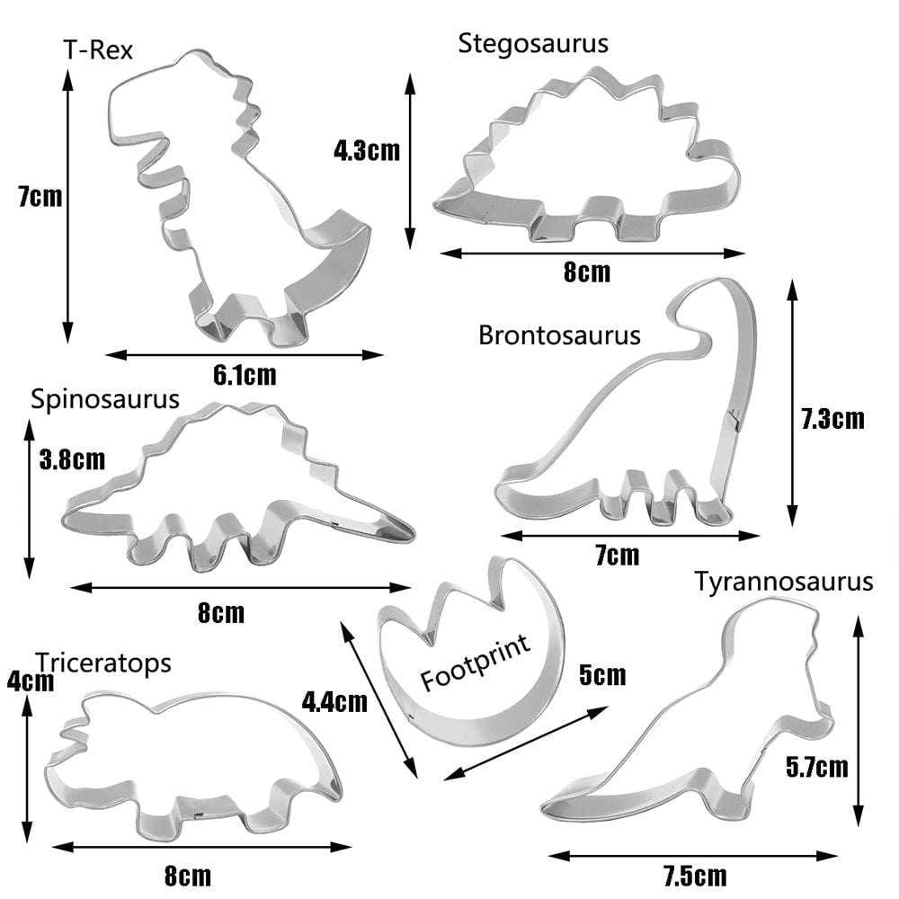 Dino Die-Cuts, Dinosaur Cookie Cutters, Kids Baking Tools - available at Sparq Mart