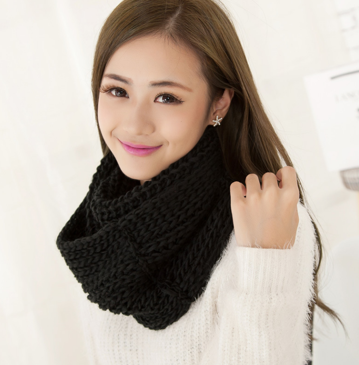 cold-proof hooded scarf, cozy padded scarf, women's warm scarf - available at Sparq Mart