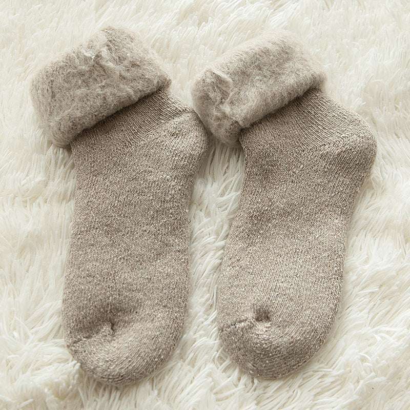 Cozy fleece footwear, Snow socks for women, Warm winter socks - available at Sparq Mart