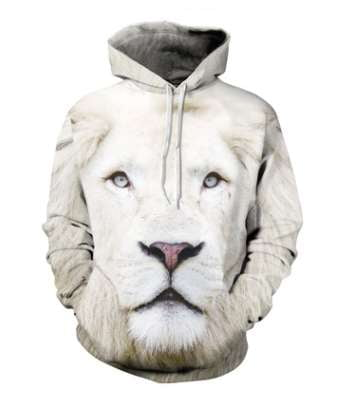 3D lion hoodie, casual oversized sweater, winter streetwear hoodie - available at Sparq Mart