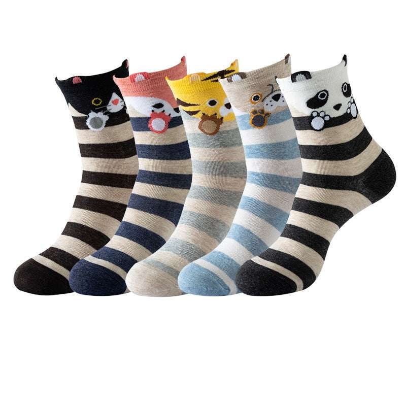 Animal pattern socks, Casual print socks, Colorful long socks - available at Sparq Mart