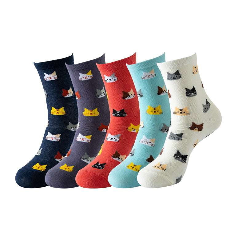 Animal pattern socks, Casual print socks, Colorful long socks - available at Sparq Mart