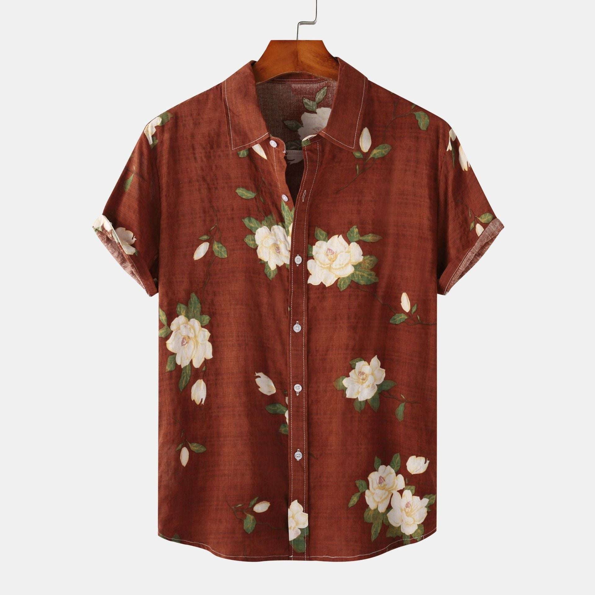 casual printed shirts, lightweight cotton shirt, summer linen shirts men - available at Sparq Mart