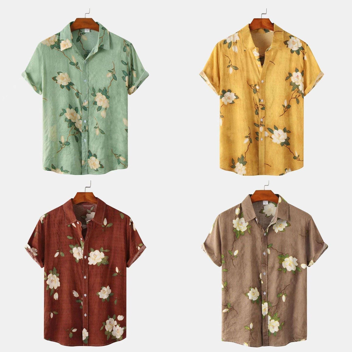 casual printed shirts, lightweight cotton shirt, summer linen shirts men - available at Sparq Mart