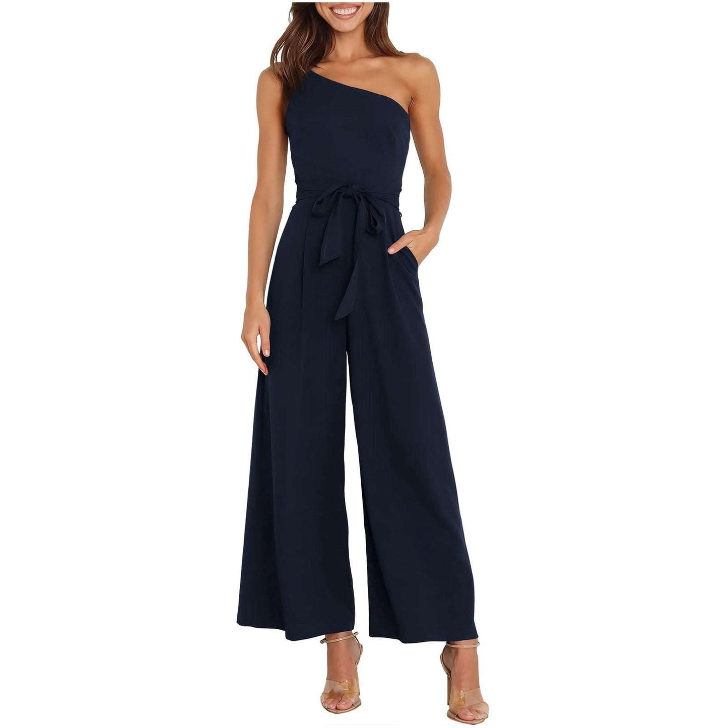 Cropped Trouser Romper, Ladies Casual Jumpsuit, Stylish Waist Jumpsuit - available at Sparq Mart