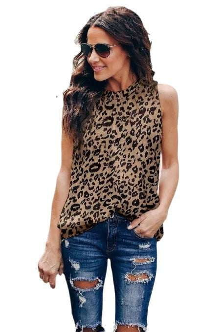 Fashionable sweater, Round neck pullover, Trendy leopard print - available at Sparq Mart