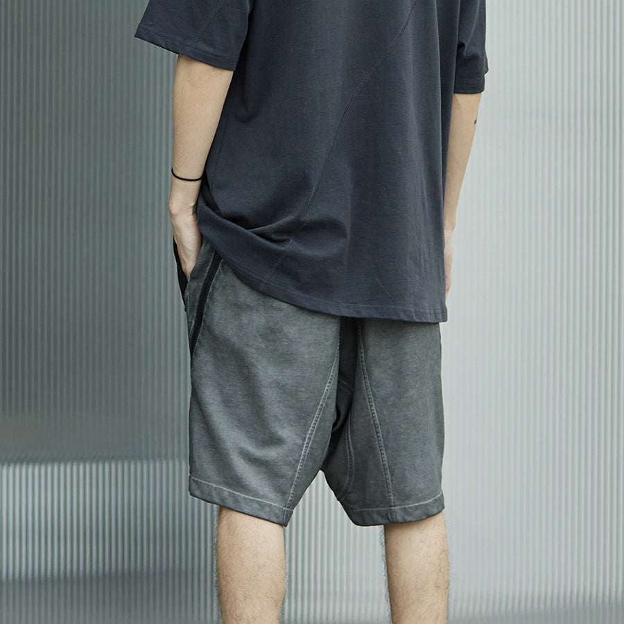 Men's Cotton Casual Shorts, Mid-Waist Shorts Style, Summer Comfort Shorts - available at Sparq Mart