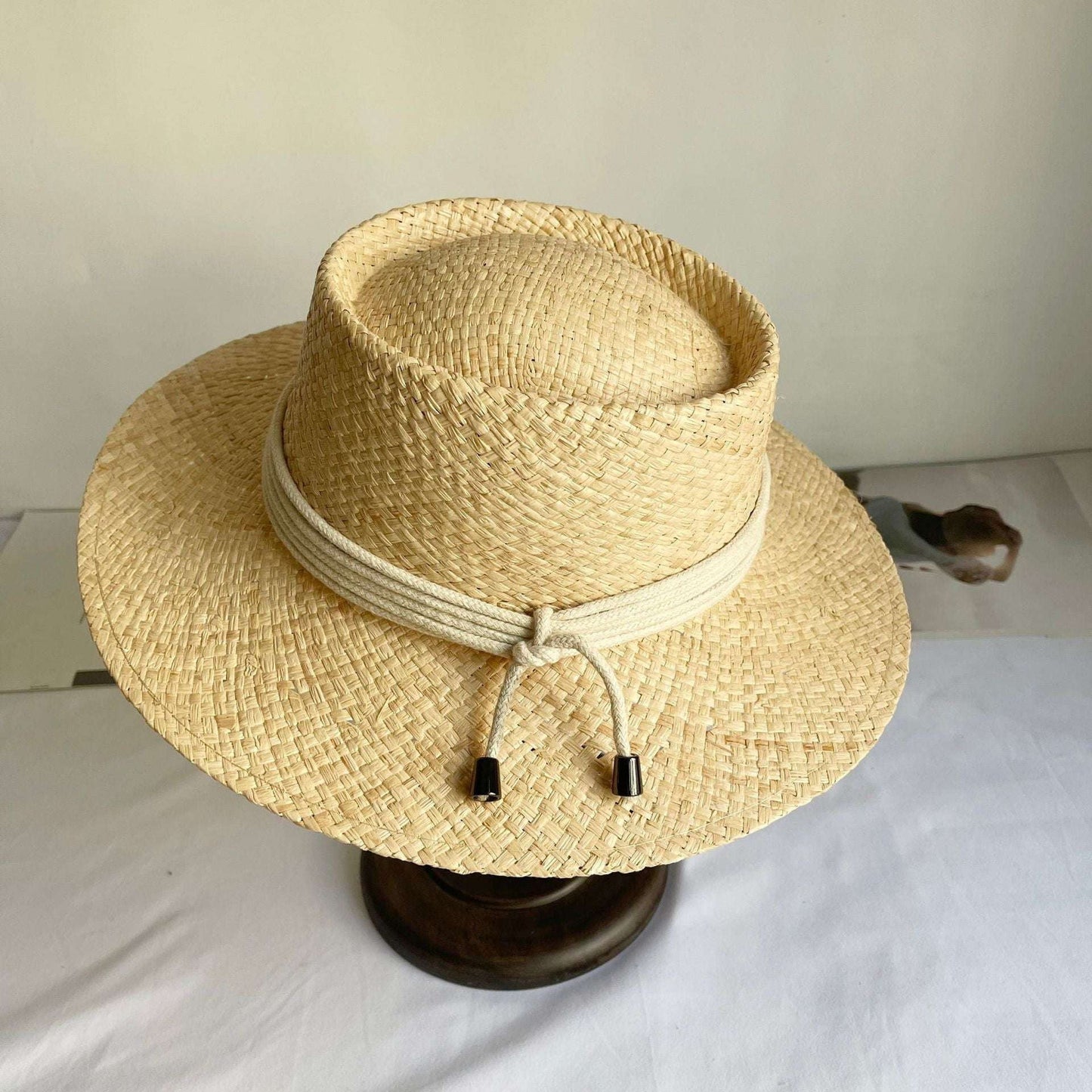 Raffia Beach Hat - Women's Sun Hat - Fashionable Beachwear Accessory - available at Sparq Mart