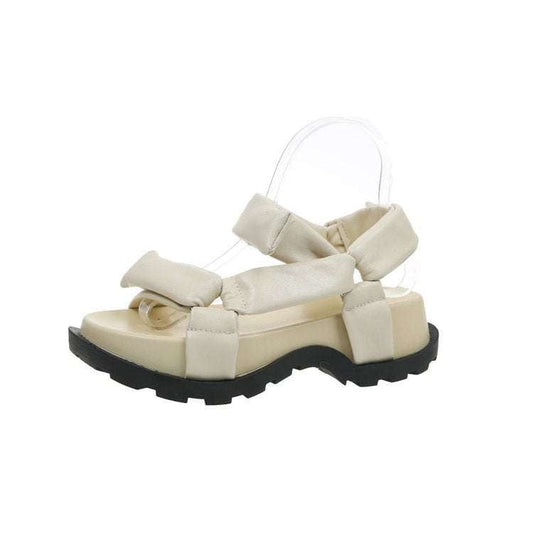 Microfiber Women's Sandals, Platform Roman Footwear, Roman Sponge Shoes - available at Sparq Mart